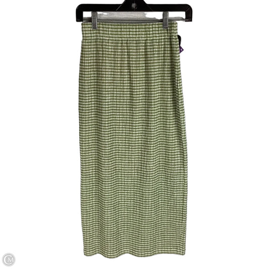 Skirt Midi By Vince In Green, Size: Xs