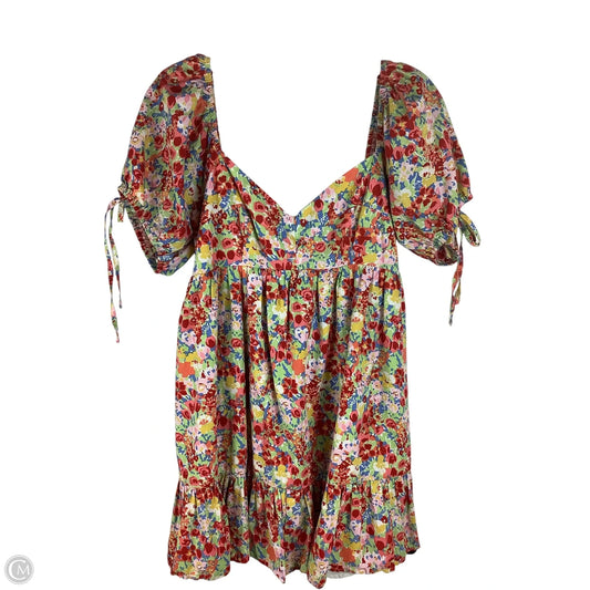 Dress Casual Midi By &merci In Floral Print, Size: L