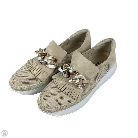 Shoes Sneakers By Vaneli In Tan, Size: 8.5