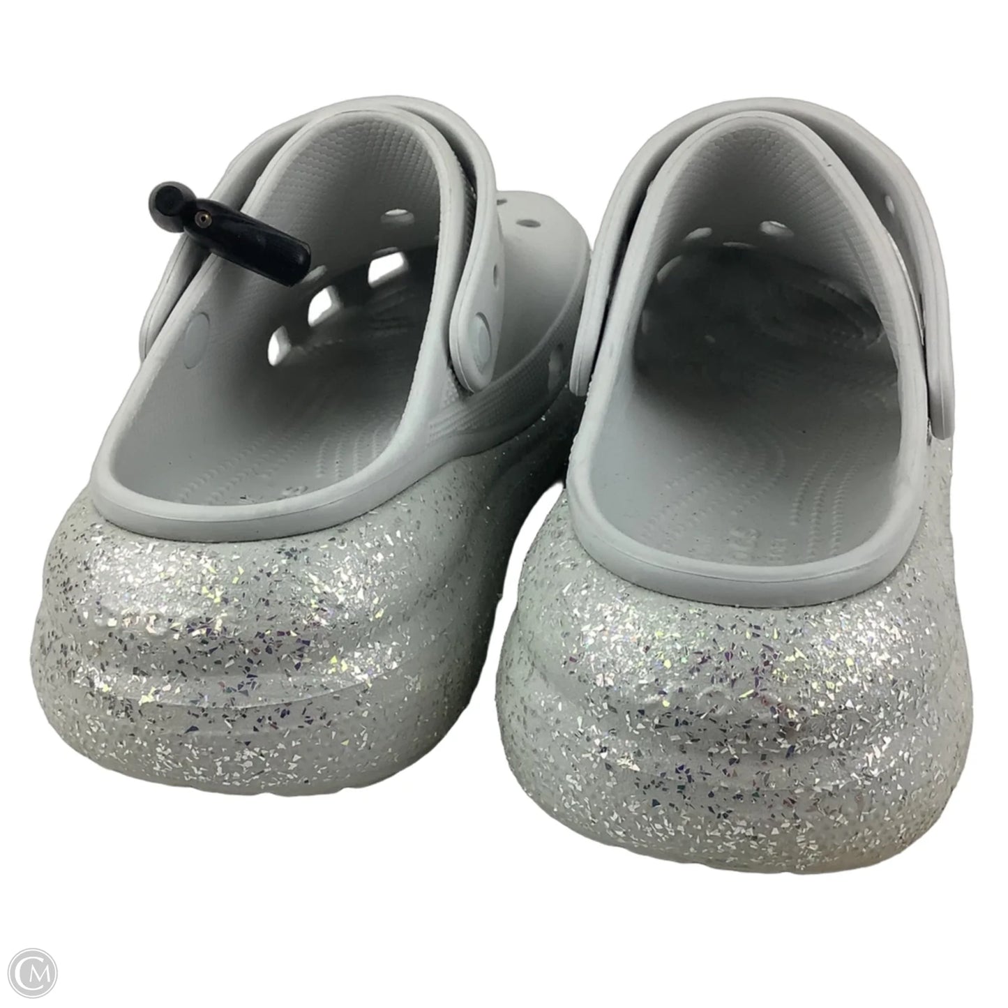 Sandals Flats By Crocs In Grey, Size: 10