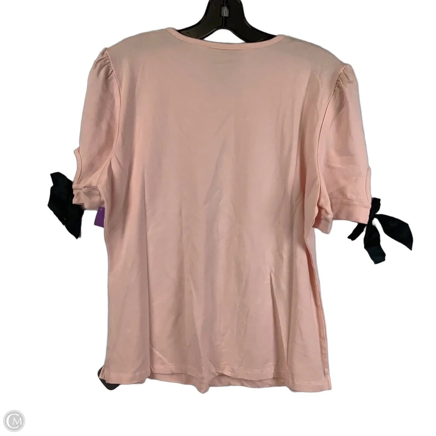 Top Short Sleeve By Elizabeth Mckay In Pink, Size: L