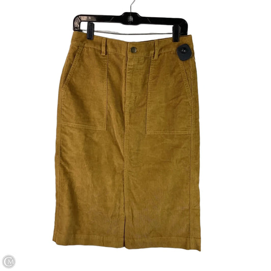 Skirt Midi By J. Crew In Yellow, Size: 6