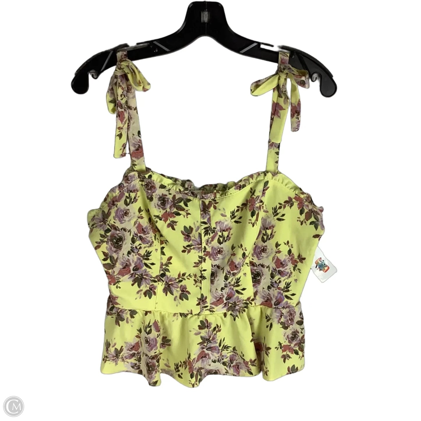 Top Sleeveless By Sofia By Sofia Vergara In Yellow, Size: Xl