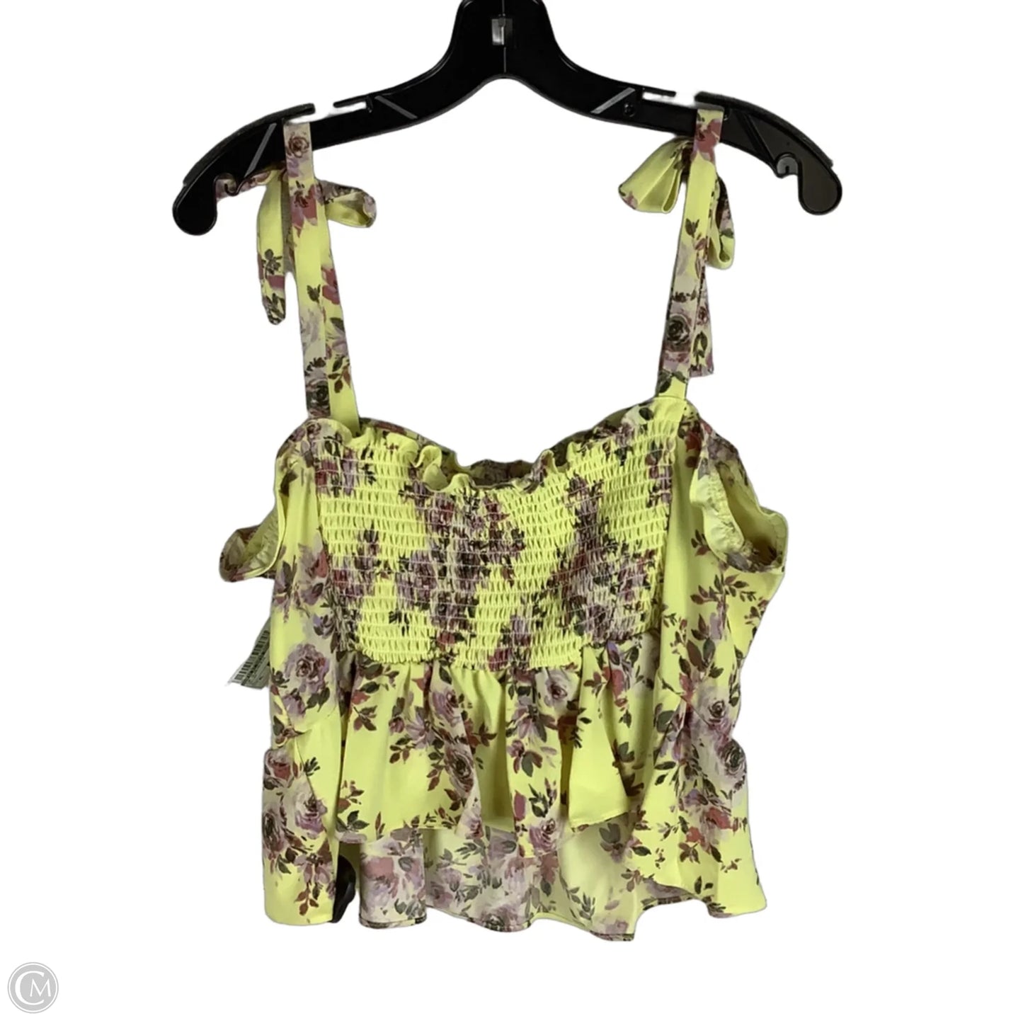 Top Sleeveless By Sofia By Sofia Vergara In Yellow, Size: Xl