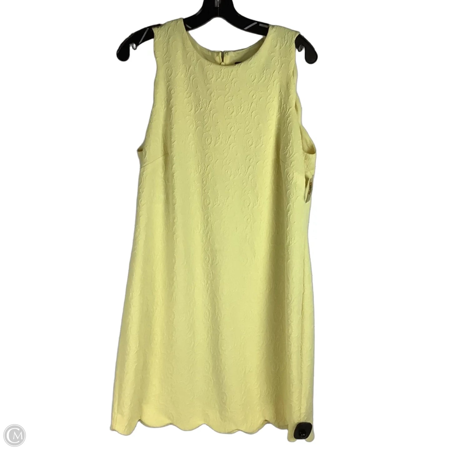 Dress Work By Anne Klein In Yellow, Size: L