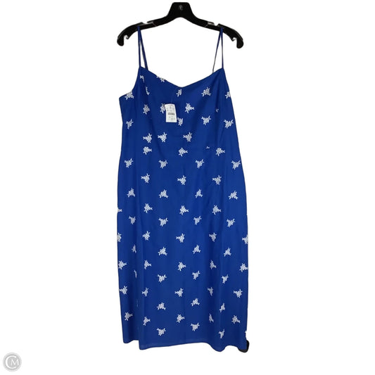 Dress Casual Maxi By J. Crew In Blue, Size: 14