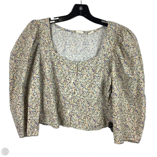 Top Short Sleeve By Levis In Floral Print, Size: L
