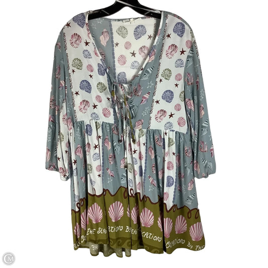 Top Short Sleeve By Cmc In Multi-colored, Size: L