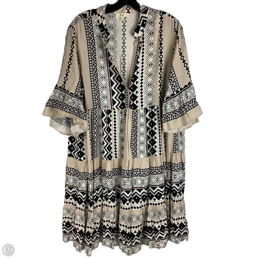Dress Casual Short By Easel In Black & Tan, Size: L