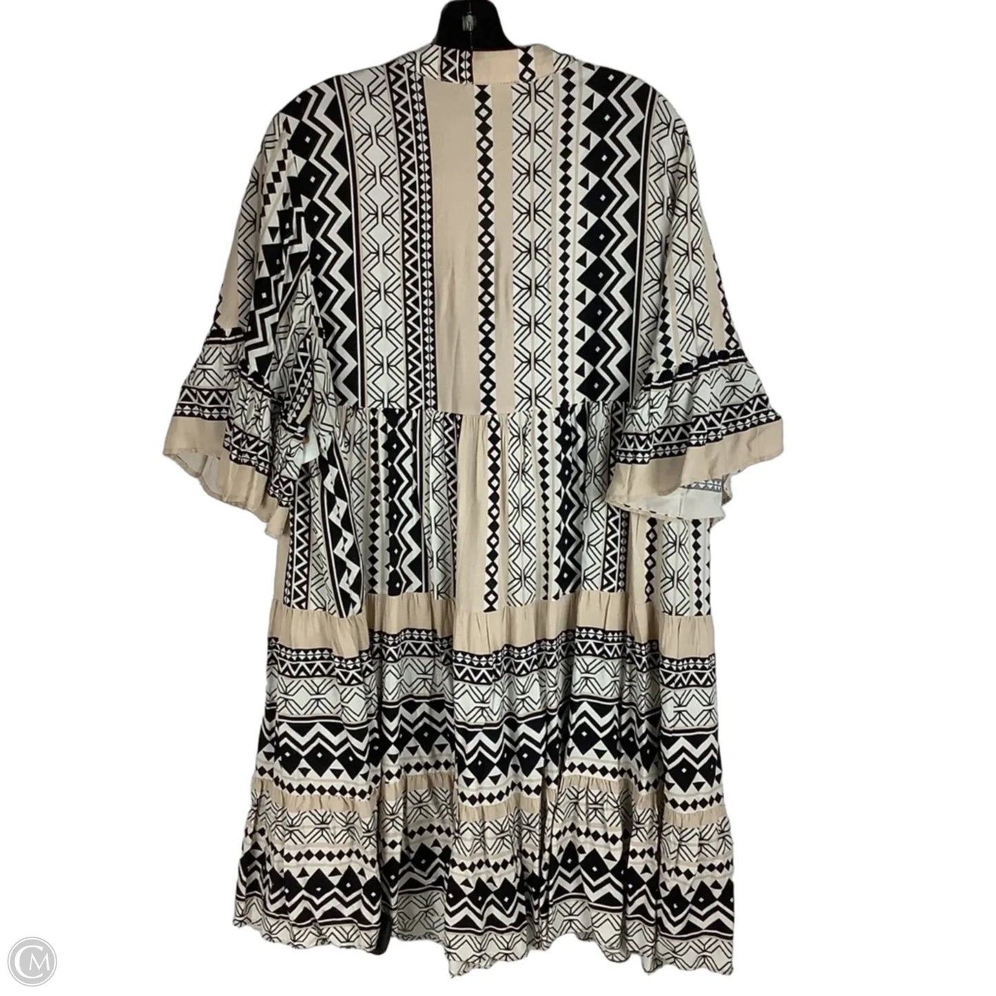 Dress Casual Short By Easel In Black & Tan, Size: L