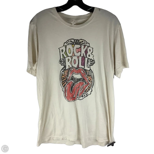 Top Short Sleeve By Canvas In Multi-colored, Size: L