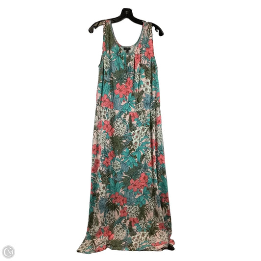 Dress Casual Maxi By Talbots In Multi-colored, Size: L