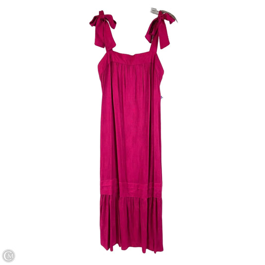 Dress Casual Midi By Cmc In Pink, Size: S