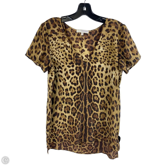 Top Short Sleeve By Cmc In Animal Print, Size: Xs