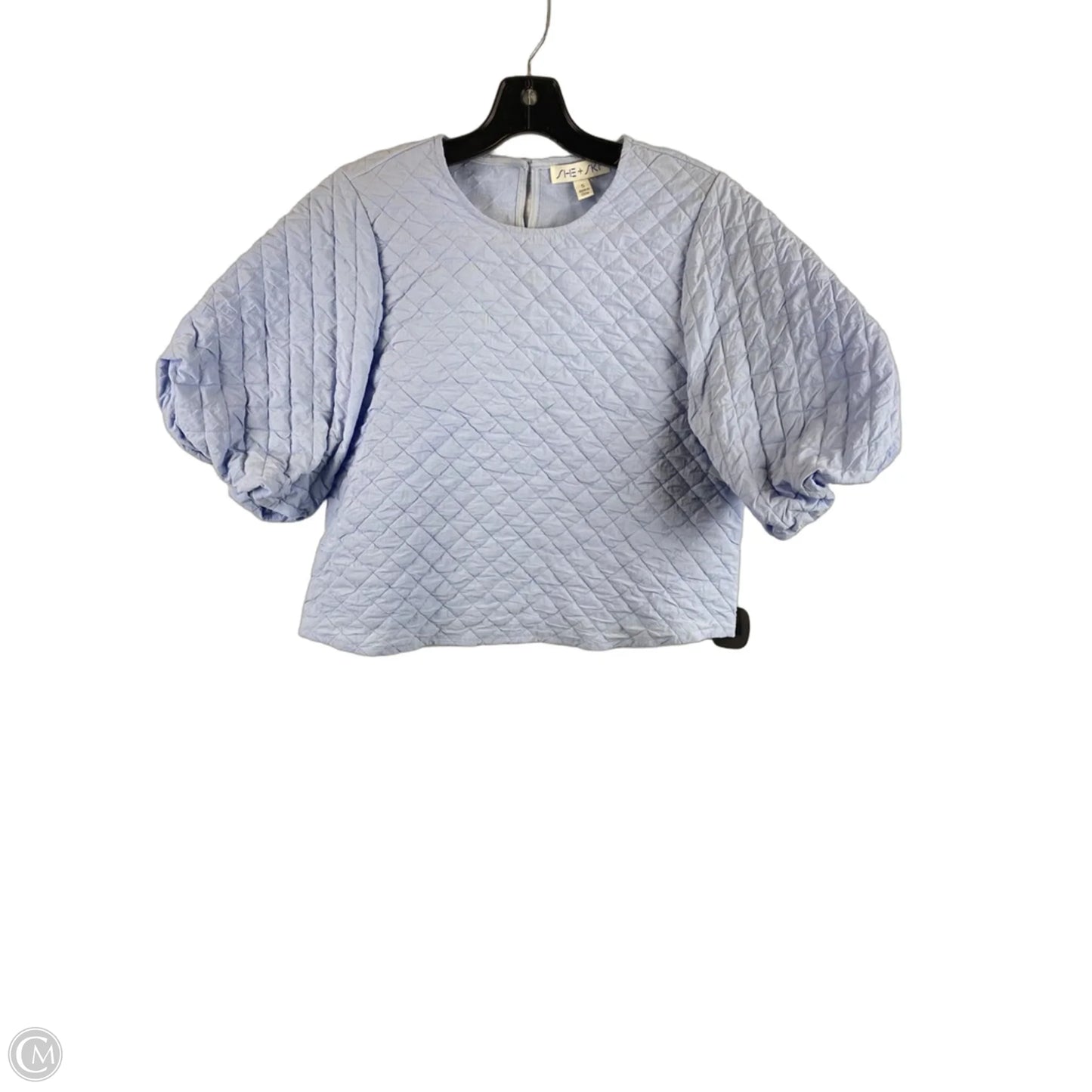 Top Short Sleeve By She + Sky In Blue, Size: S