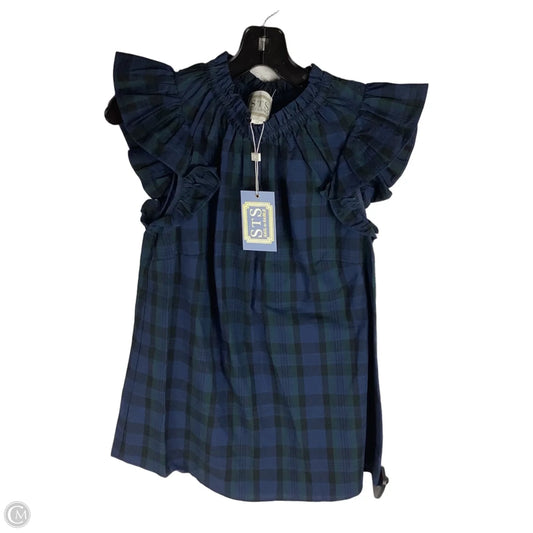 Top Sleeveless By Sail To Sable In Plaid Pattern, Size: Xs