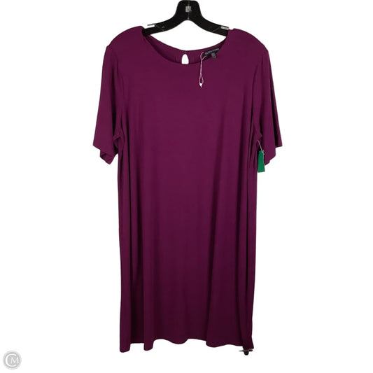 Dress Casual Short By Eileen Fisher In Maroon, Size: L