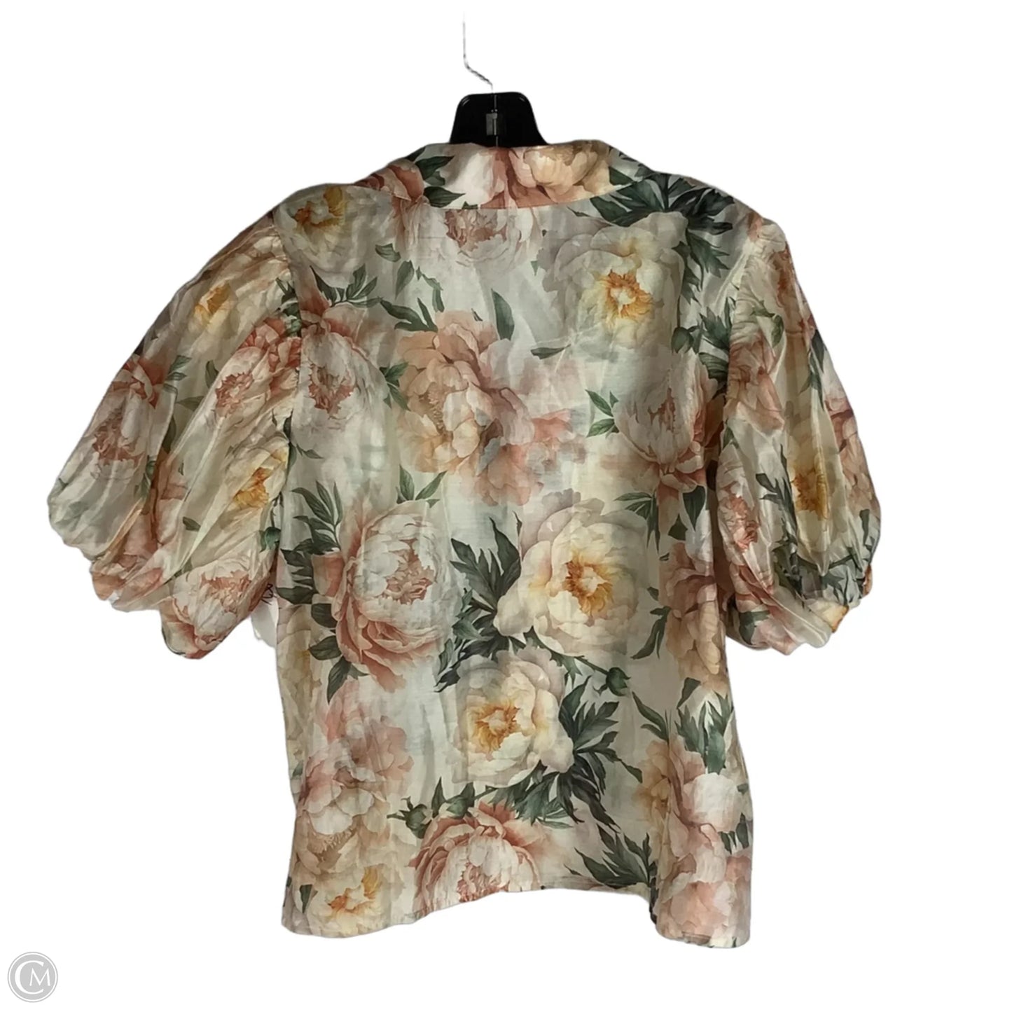 Top Short Sleeve By Bailey 44 In Floral Print, Size: L