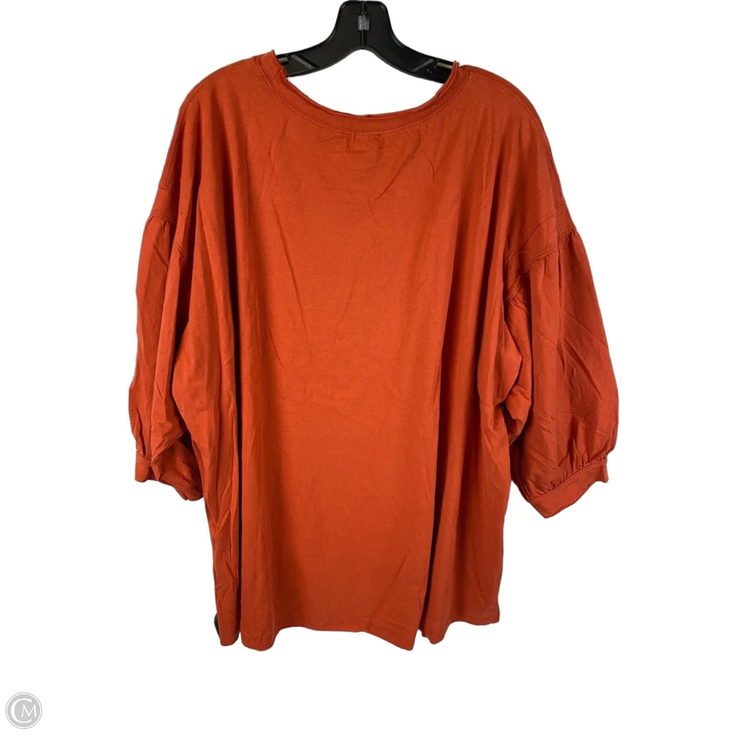 Top 3/4 Sleeve By Umgee In Orange, Size: Xl