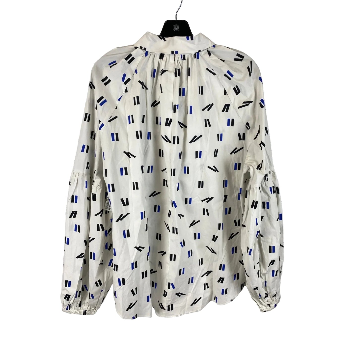 Top Long Sleeve By The Drop In Blue & White, Size: Xl