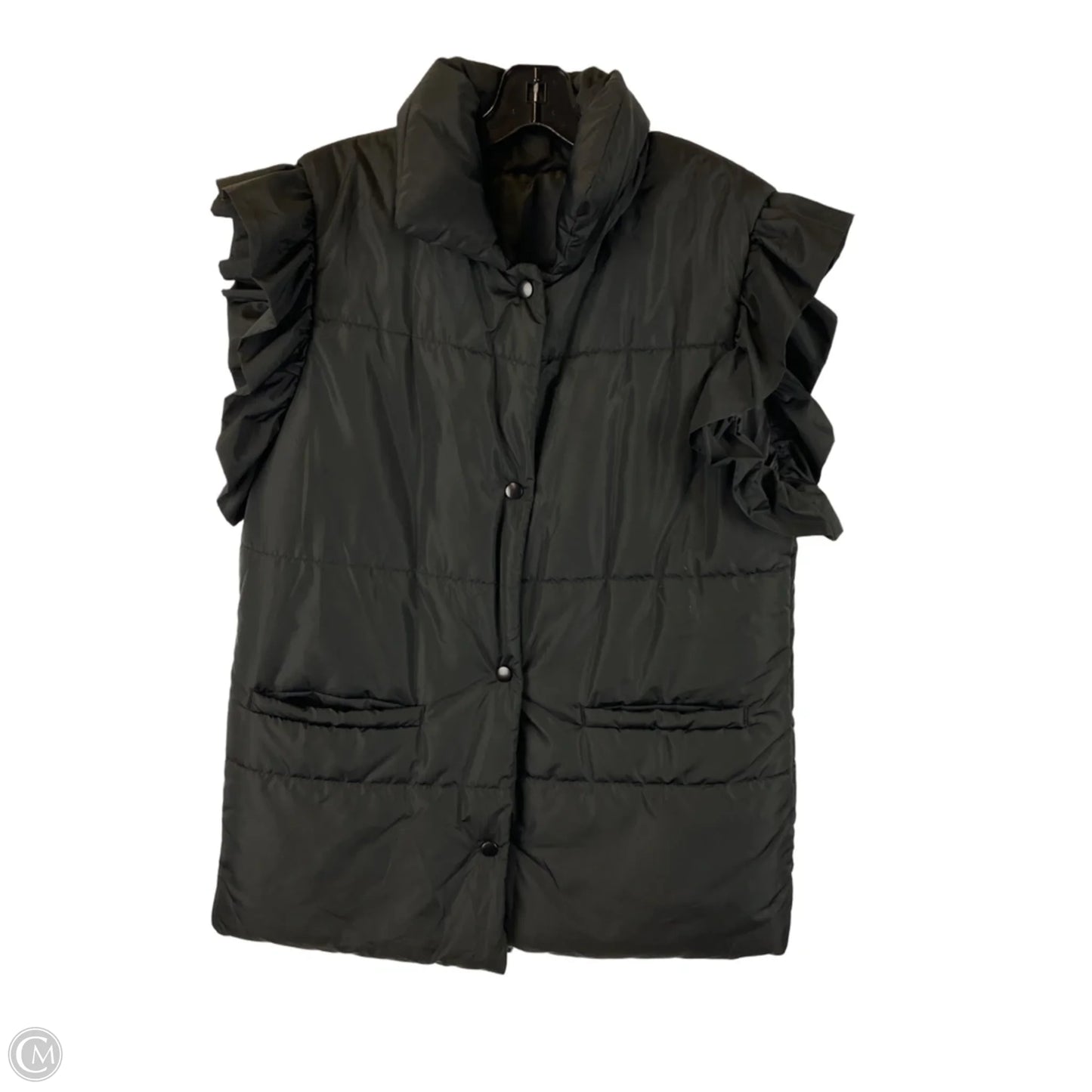 Vest Puffer & Quilted By Clothes Mentor In Black, Size: M