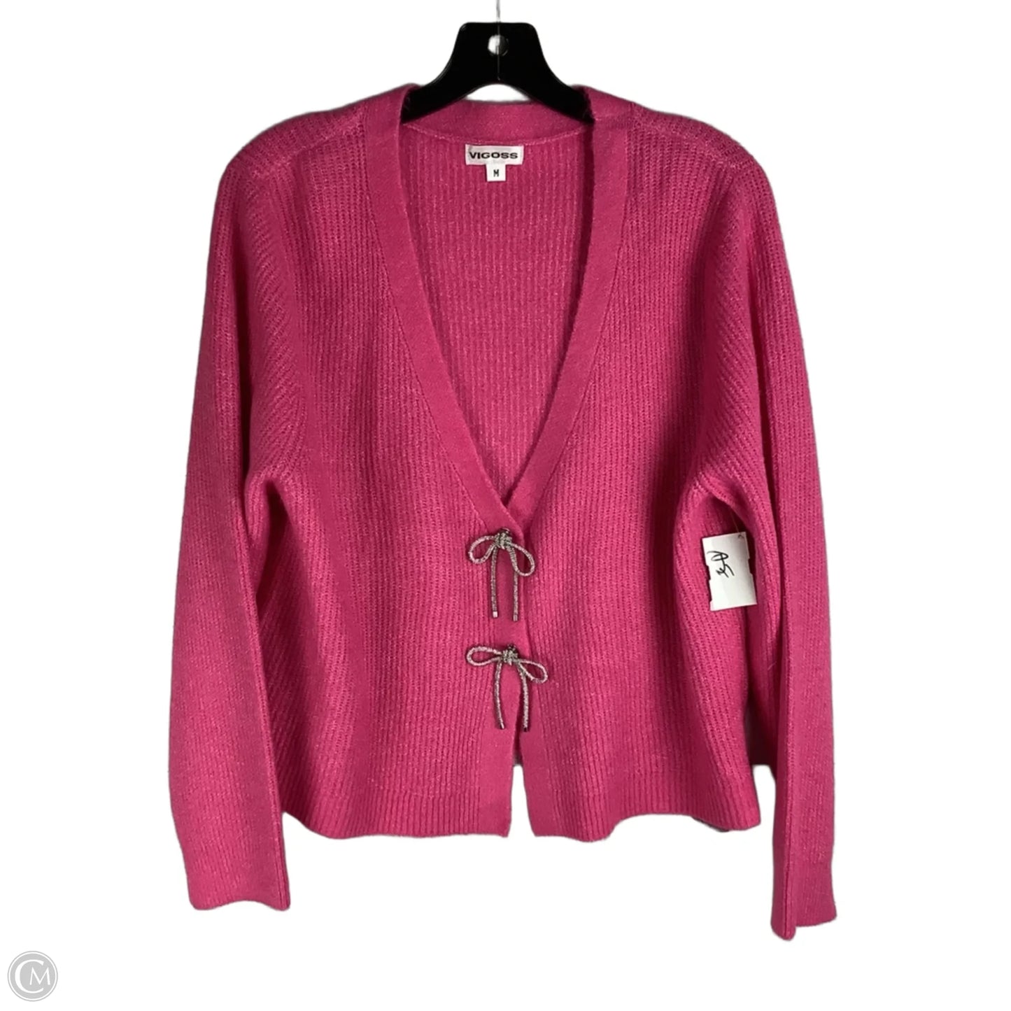 Cardigan By Vigoss In Pink, Size: M