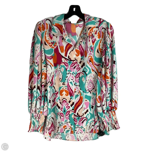 Top Long Sleeve By Clothes Mentor In Multi-colored, Size: L