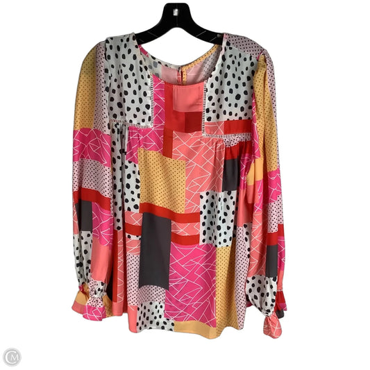 Top Long Sleeve By Clothes Mentor In Multi-colored, Size: Xl