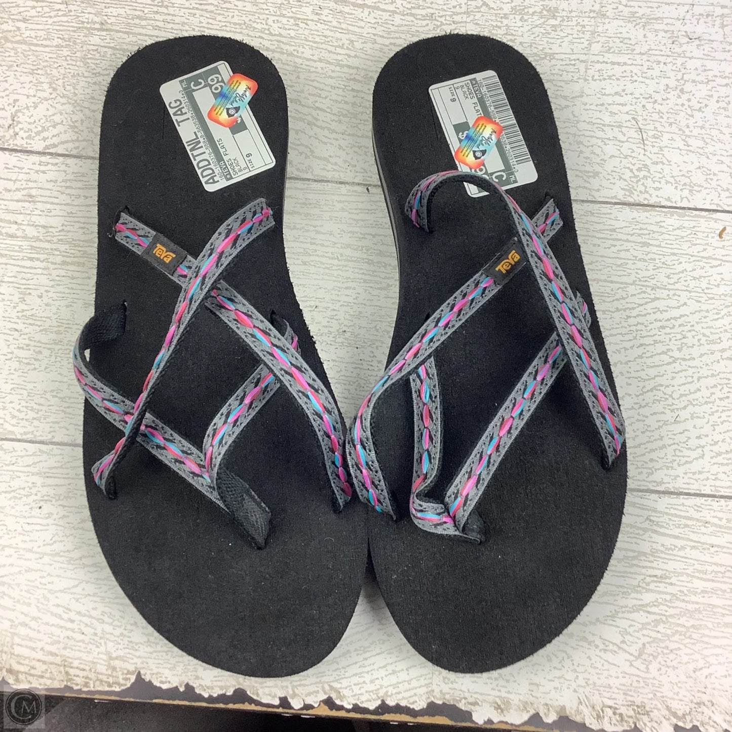 Shoes Flats By Teva In Black, Size: 9