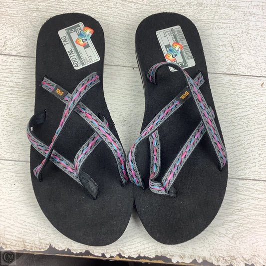 Shoes Flats By Teva In Black, Size: 9