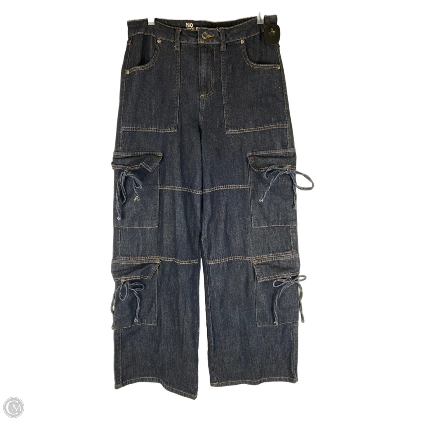 Jeans Wide Leg By No Boundaries In Blue Denim, Size: 8