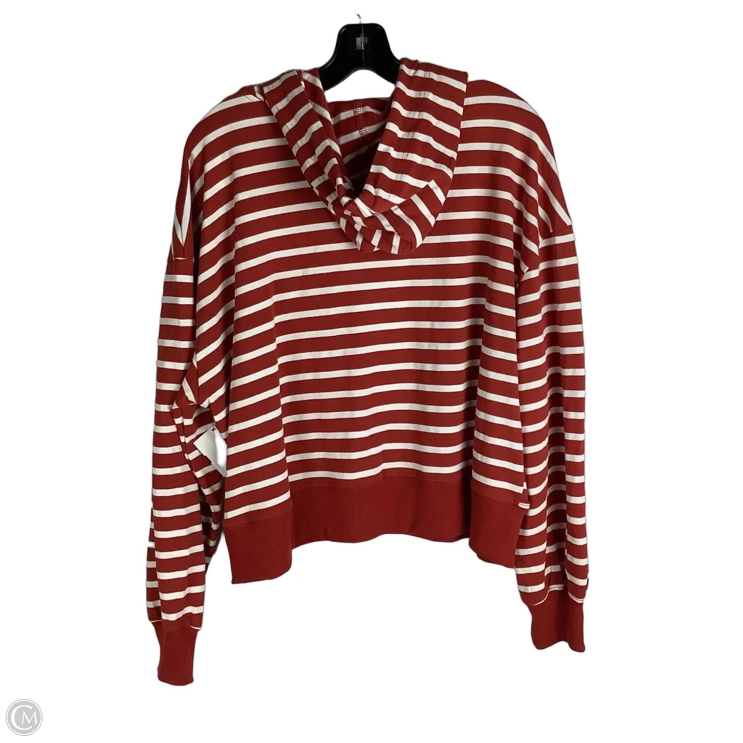 Sweatshirt Hoodie By Vici In Striped Pattern, Size: L