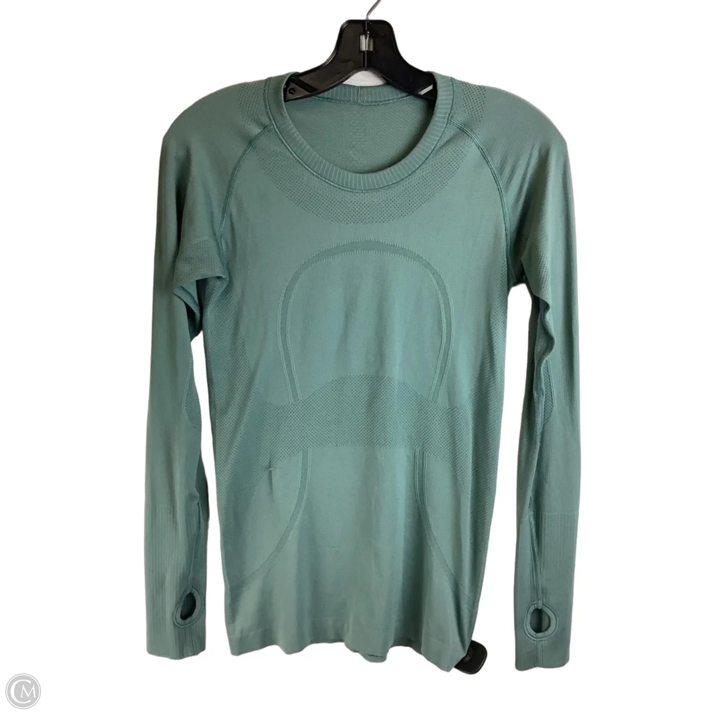 Athletic Top Long Sleeve Crewneck By Lululemon In Green, Size: 6