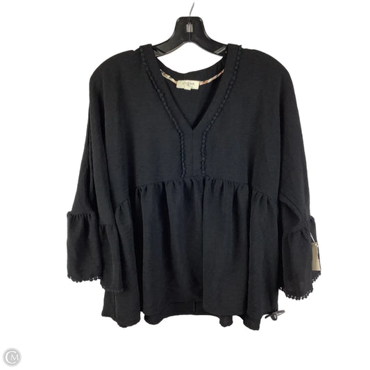 Top Long Sleeve By Umgee In Black, Size: M