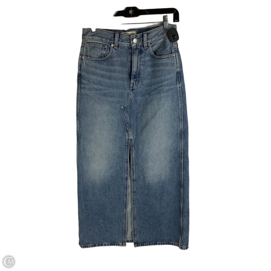 Skirt Maxi By Madewell In Blue Denim, Size: 0 (24)