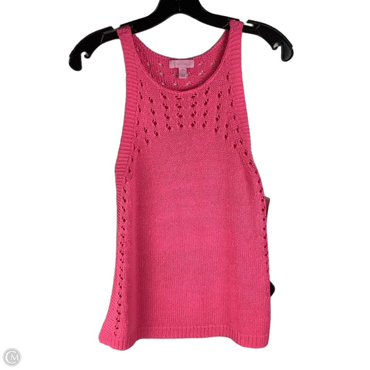 Top Sleeveless Designer By Lilly Pulitzer In Pink, Size: S