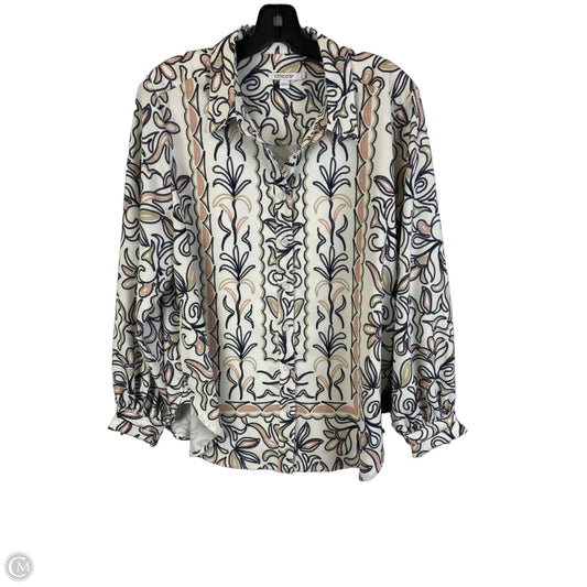 Top Long Sleeve By Chicos In Multi-colored, Size: 12