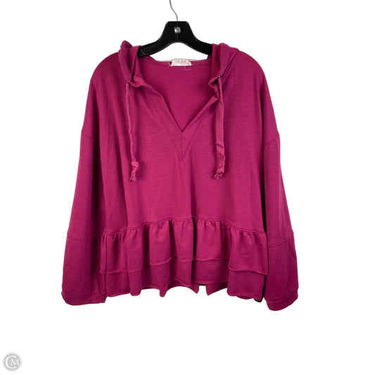 Sweatshirt Hoodie By &merci In Pink, Size: L