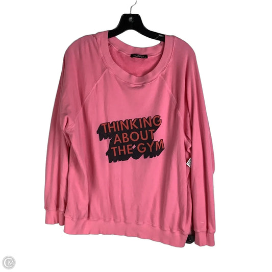 Sweatshirt Crewneck By Wildfox In Pink, Size: M