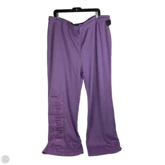 Pants Lounge By Disney In Purple, Size: 1x