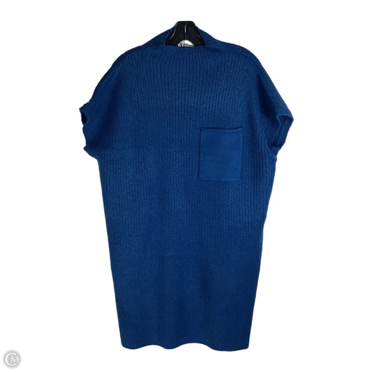 Dress Sweater By Zenana In Blue, Size: L