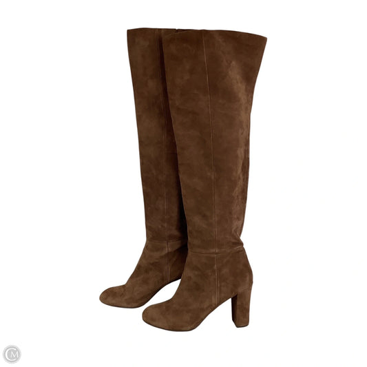 Boots Over-the-knee Heels By Nine West In Brown, Size: 10