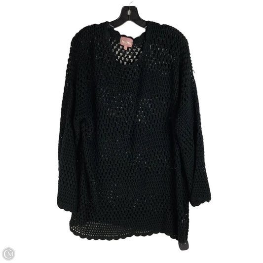 Swimwear Cover-up/Sweater By Show Me Your Mumu In Black, Size: Xl