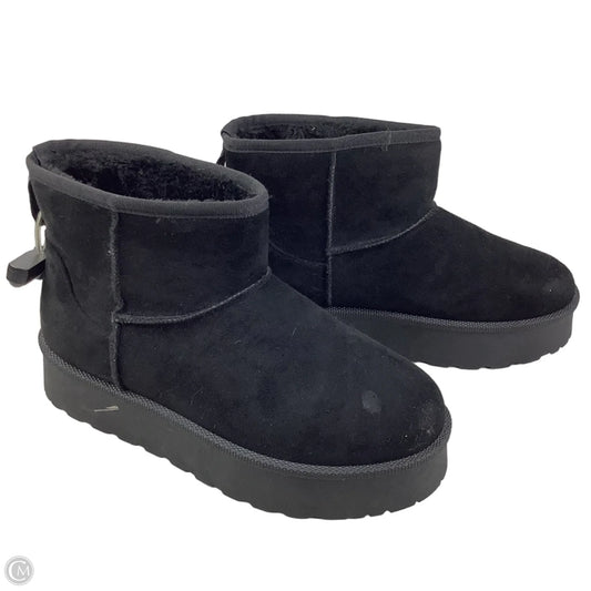 Boots Ankle Flats By Clothes Mentor In Black, Size: 9