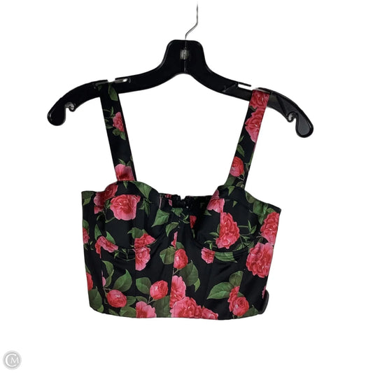 Top Sleeveless Designer By Alice + Olivia In Floral Print, Size: 4