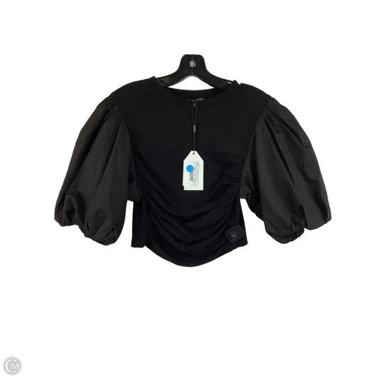 Top Short Sleeve By English Factory In Black, Size: S