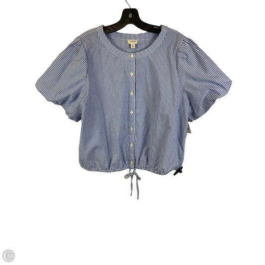 Top Short Sleeve By J. Crew In Striped Pattern, Size: Xl