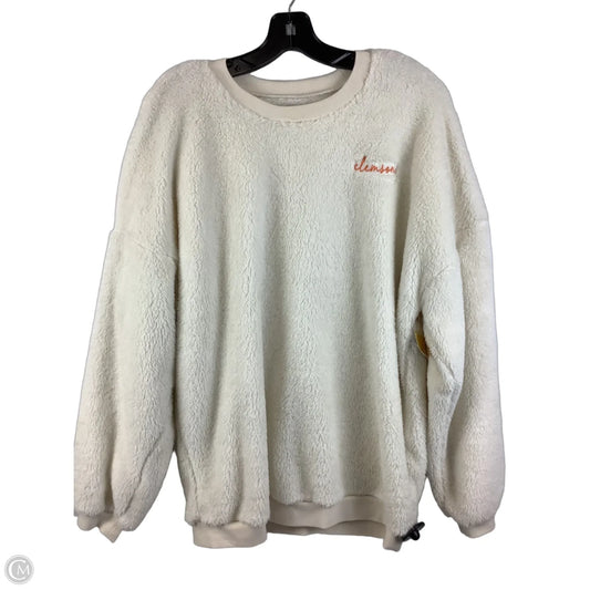 Top Long Sleeve By Cmc In Cream, Size: L