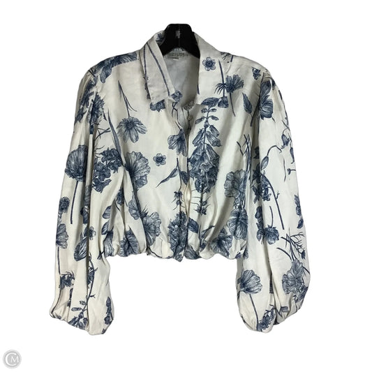 Top Long Sleeve By Rachel Zoe In Floral Print, Size: M
