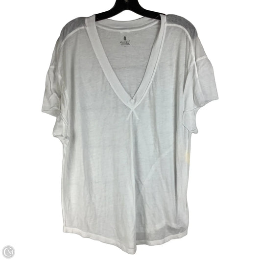 Top Short Sleeve By Free People In White, Size: S
